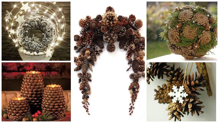 Artisanat de cônes dans un décor