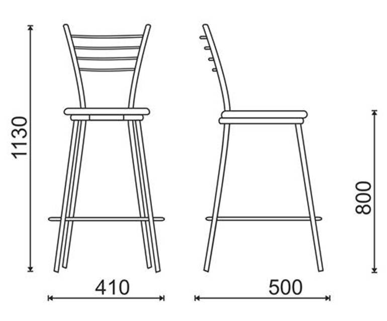 Options de tabouret de bar