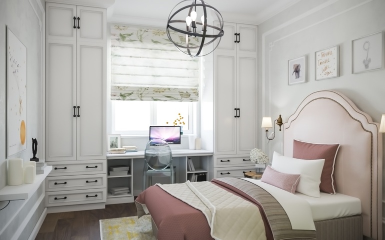 Intérieur de la chambre des filles adolescentes