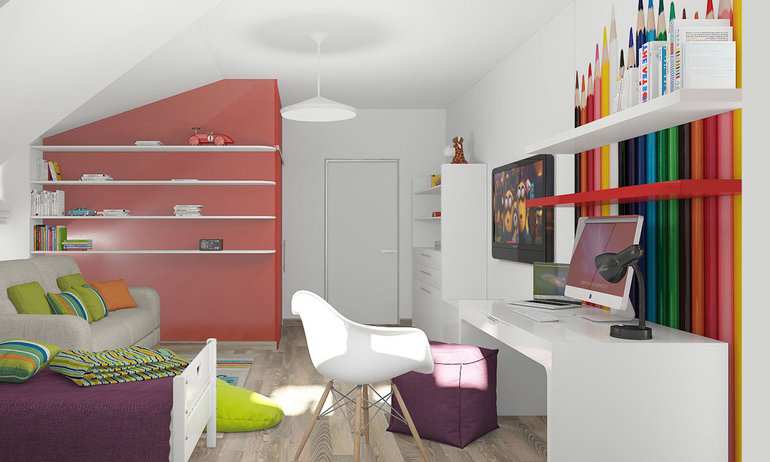  intérieur d'une crèche pour un adolescent