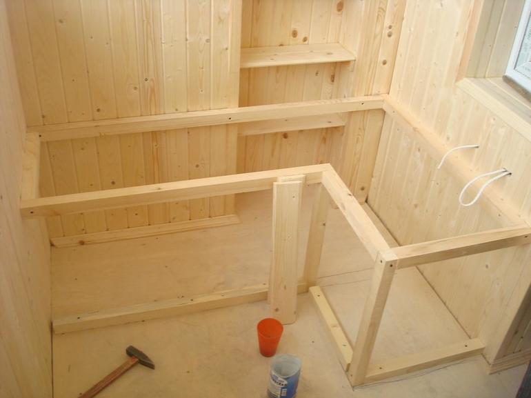 Armoire sur le balcon